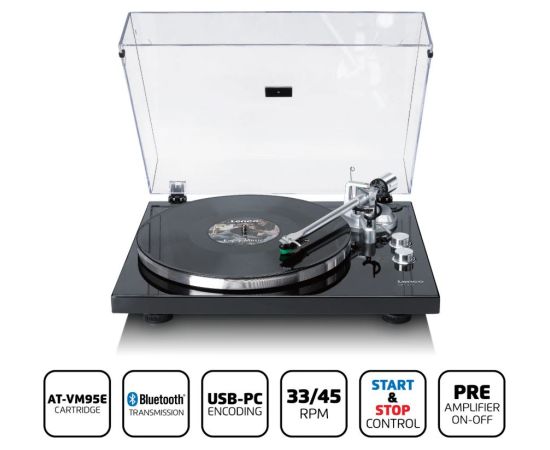 Turntable with Bluetooth transmission and AT-VM95E Lenco