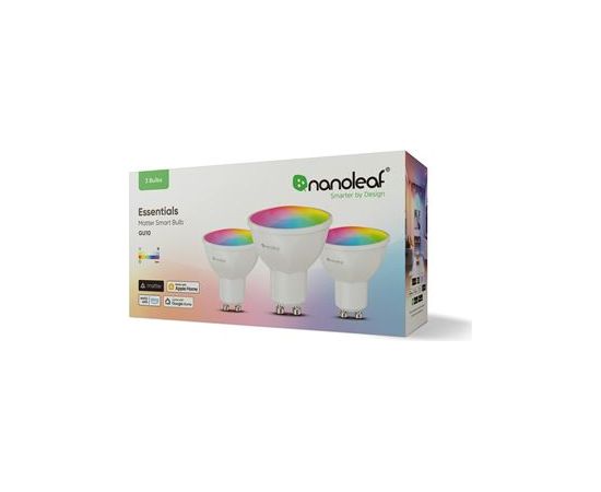 Nanoleaf Matter GU10 Smart Bulbs (3 Pack) Viedās spuldzes