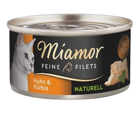 MIAMOR Feine Filets Naturell Chicken with pumpkin - wet cat food - 80g