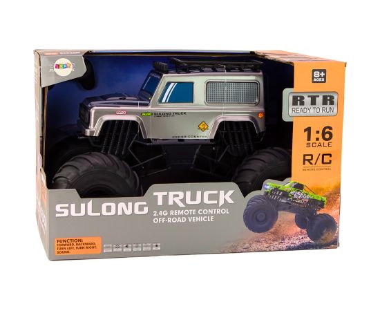 Leantoys Large Off-Road Remote Controlled SUV 2.4G RC 1:6 Gray