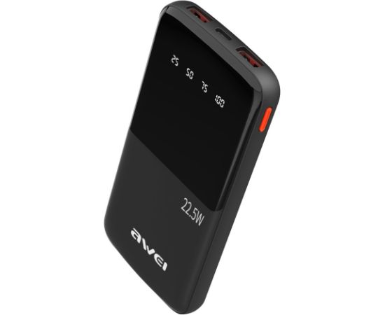 External battery Power Bank Awei P10K 22.5W 10000mAh black