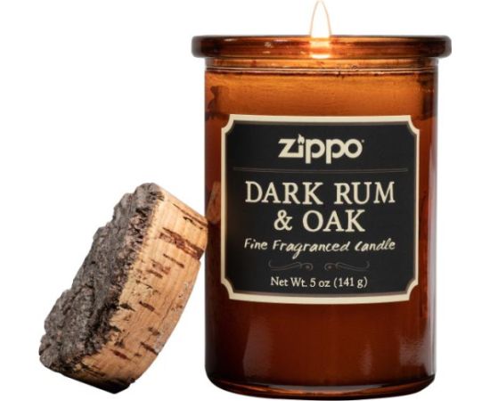 Aromātiskā svece Zippo Dark Rum & Oak (Tumšais rums un ozols)