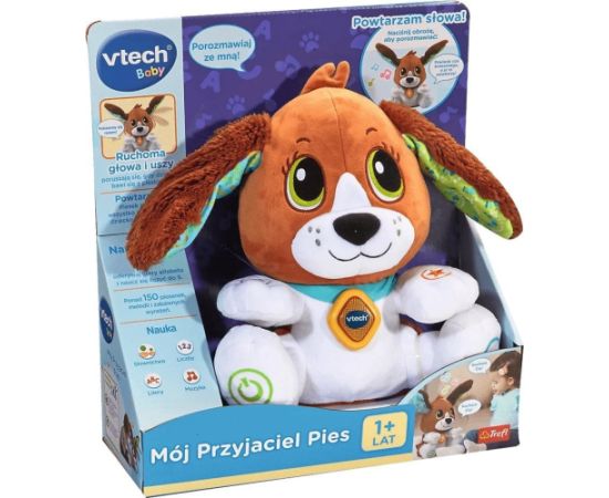 Vtech INTERAKTYWNY PLUSZAK Mój przyjaciel PIES pluszowy piesek Uszaty REKLAMA Vtech