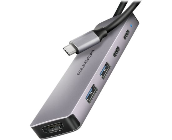 AXAGON HMC-5H60 USB-C 3.2 Gen 1 hub, 2x USB-A, 1x USB-C, 4K 60Hz HDMI, PD 100W, 15cm USB-C cable