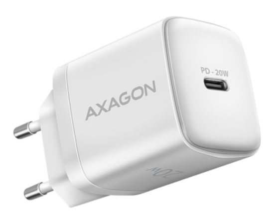 AXAGON ACU-PD20W wall charger 1x QC3.0/AFC/FCP/PD type-C, 20W, white