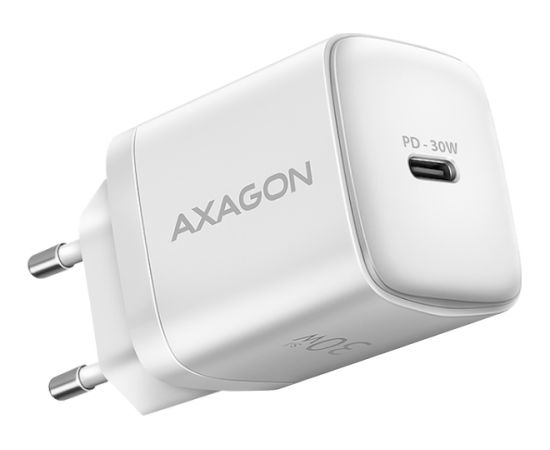 AXAGON ACU-PD30W wall charger 1x QC3.0/AFC/FCP/PD type-C, 30W, white