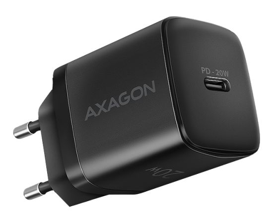 AXAGON ACU-PD20 wall charger 1x QC3.0/AFC/FCP/PD type-C, 20W, black