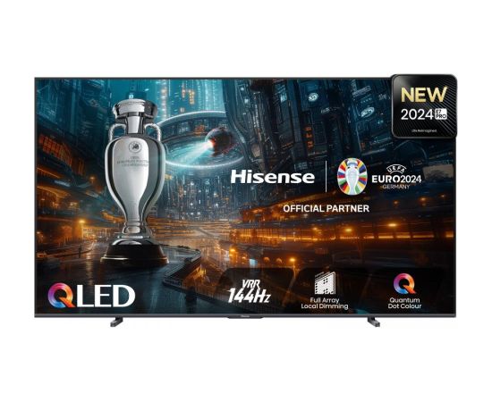 Hisense E7NQ PRO, 100'', 4K UHD, QLED, melna - Televizors