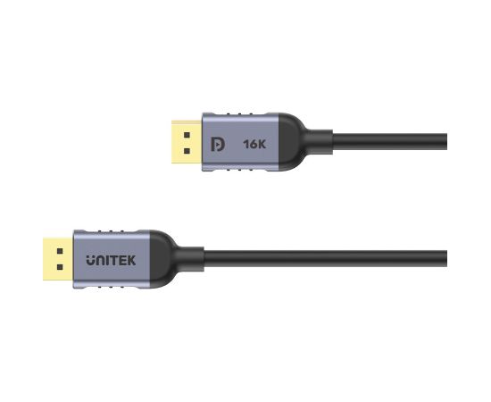 UNITEK C1628GY01-3M DisplayPort cable Black, Grey