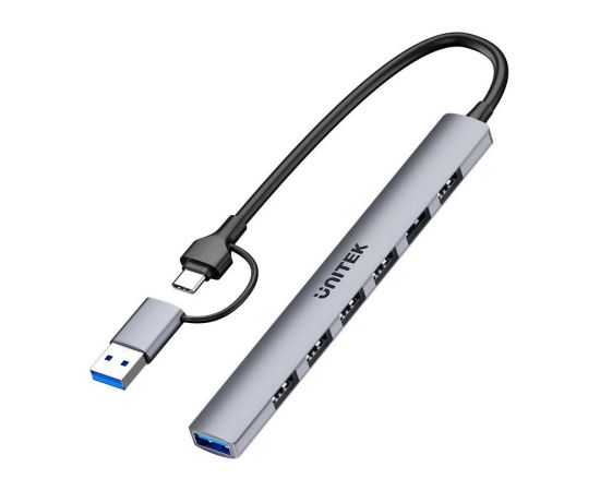 UNITEK HUB USB-A/C 7IN1USB-A PORTS 5GBPS