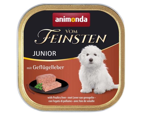 ANIMONDA Vom Feinsten Junior Poultry liver - wet dog food - 150g