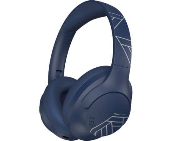 PowerLocus P3 wireless headphones (navy blue and silver)