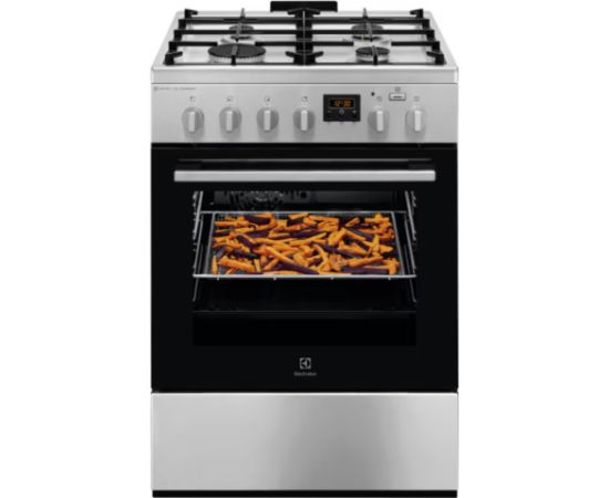 Electrolux LKK660220X Gāzes plīts 60cm ner. tēr.