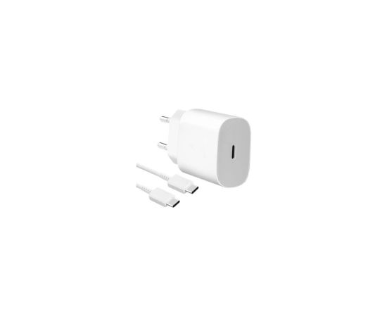 EP-TA800EWE + EP-DA905BWE Samsung 25W Travel Charger + USB-C|USB-C Data Cable White (OEM)