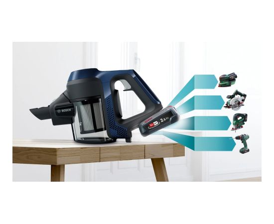 Bosch Serie 6 BCS611P4A stick vacuum/electric broom Battery Dry Hygiene Filter Bagless 0.3 L Black 2.5 Ah