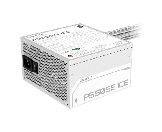 Power Supply GIGABYTE GP-P550SS ICE 550 Watts Efficiency 80 PLUS SILVER PFC Active MTBF 100000 hours GP-P550SSICE