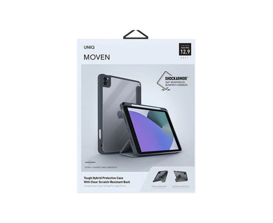 UNIQ Moven Чехол для планшета iPad 10.2" (2021/2020/2019) Charcoal Grey