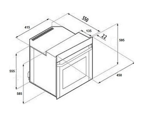 Schlosser Built-in Oven, cream beige