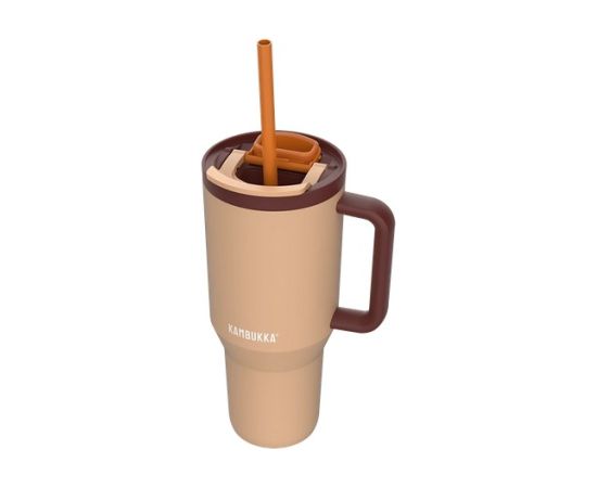 Thermal mug with telescopic straw Kambukka Rio Tumbler 950ml Almond Dream