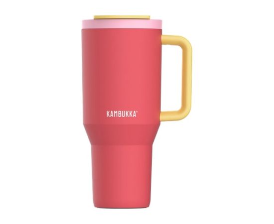 Thermal mug with telescopic straw Kambukka Rio Tumbler 950ml Pink Papaya