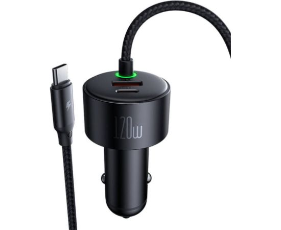 Mcdodo CC-0370 car charger, USB-C, Lightning, 120W, retractable cables