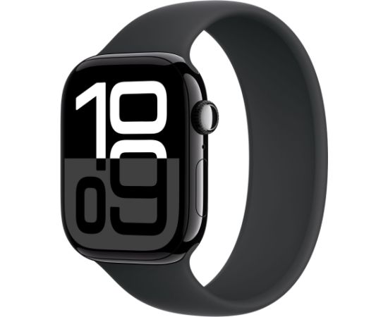 Apple Watch Series 10 46mm GPS Aluminum - Jet Black (Atjaunināts, stāvoklis kā jauns)