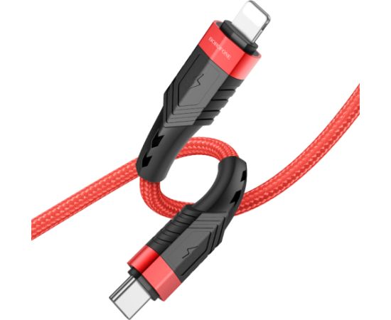 OEM Borofone Cable BU35 Influence - Type C to Lightning - PD 20W 1,2 metres red