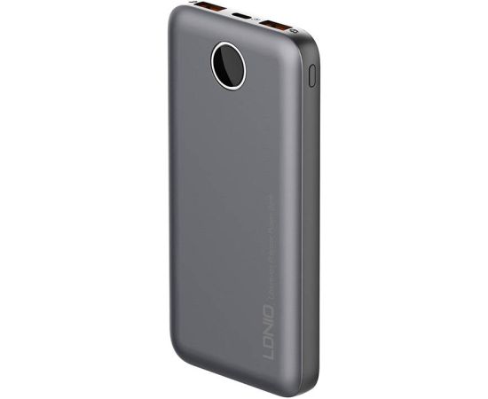 Powerbank LDNIO PQ10, 2xUSB, 22.5W, 10000mah (Grey)