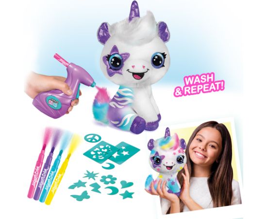 AIRBRUSH PLUSH игровой набор мягкая игрушка с аэрографом Единорог, 25 см