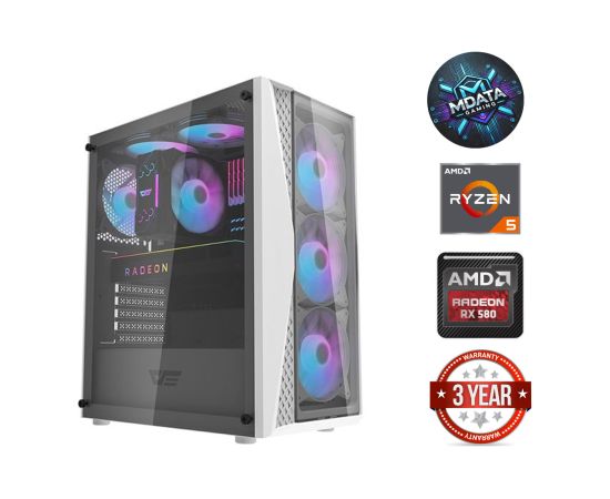 MDD Ryzen 5 5500 32GB 256GB SSD RX 580 8GB NoOs