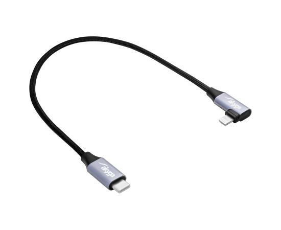 Cable USB Akyga AK-USB-55 USB type C (m) | Lightning (m) Angle ver. 2.0 30W 0.3m