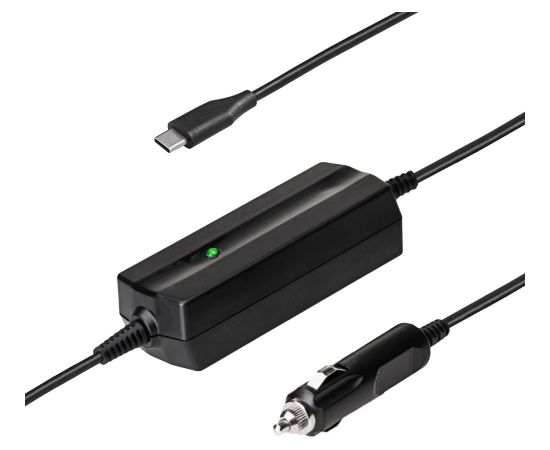 Автомобильный блок питания для ноутбука Akyga AK-ND-83 5-20V | 3-3.25A 65W USB Type C 1.8m Power Delivery