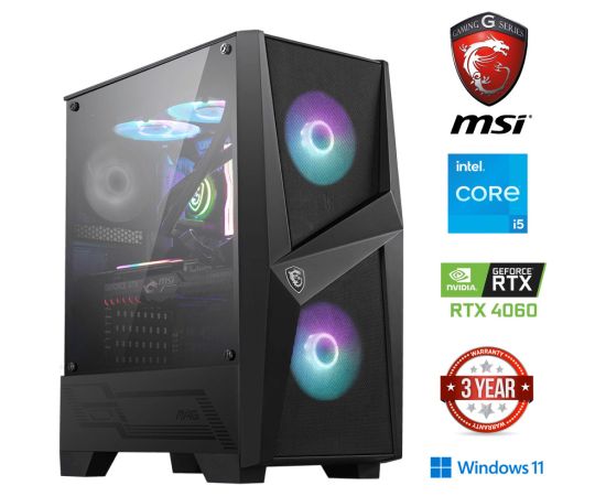 MDD Core i5-12400F 32GB 1TB SSD 1TB HDD RTX 4060 Windows 11