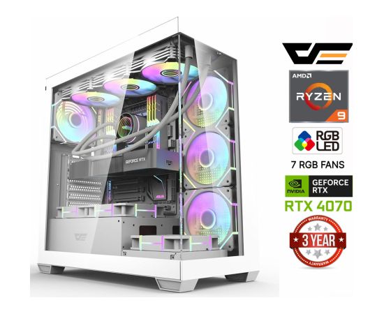 MDD Ryzen 9 7900 16GB 512GB SSD 1TB HDD RTX 4070 12GB NoOS