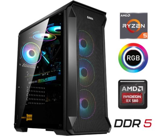 MDD Ryzen 5 5500 8GB 512GB SSD RTX 4060 8GB NoOs