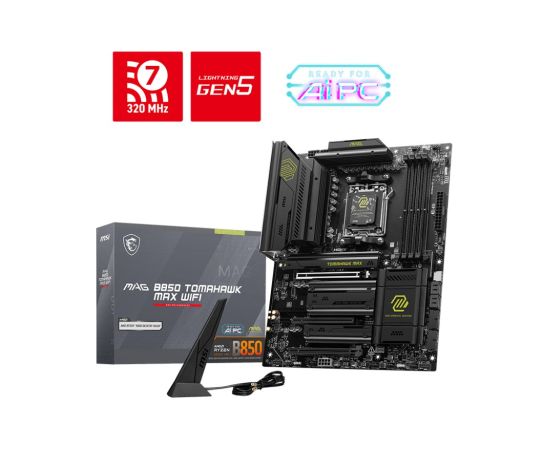 MSI MAG B850 TOMAHAWK MAX WIFI motherboard AMD B850 Socket AM5 ATX