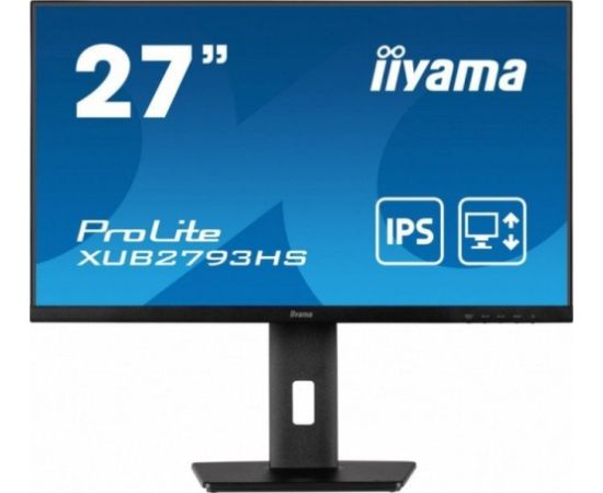 IIYAMA Monitor 27 cali XUB2793HS-B7,IPS,FHD,HDMI,DP,2x2W,300cd