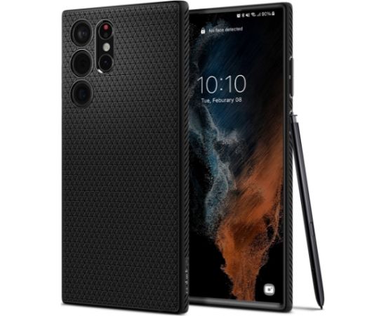SPIGEN Liquid Air ACS03915 korpuss priekš Samsung Galaxy S22 Ultra - Matēts melns