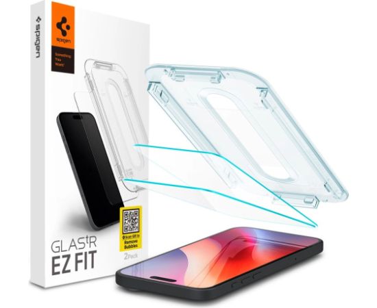 Spigen Glas.tR EZ Fit rūdīts stikls iPhone 16 Pro - 2 gab.