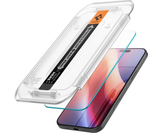 Spigen Glas.tR EZ Fit rūdīts stikls iPhone 16 Pro - 2 gab.