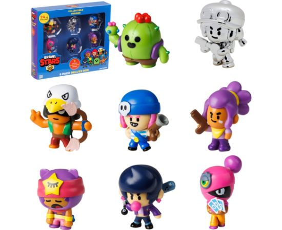 P.m.i. Kids World BRAWL STARS S1 FIGURES - 8 PACK DELUXE BOX VER.A