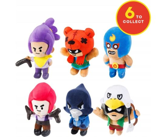 P.m.i. Kids World BRAWL STARS S1 PLUSHIES 16,5cm - DISPLAY 8 PCS.