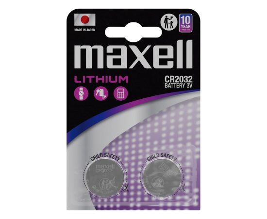 MAXELL CR2032 Battery specialized 2 pcs.