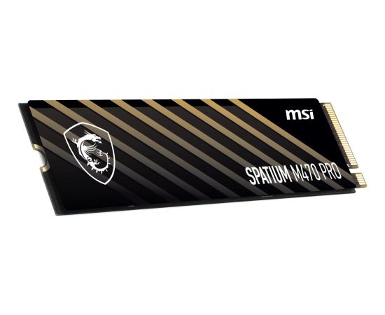 SSD MSI SPATIUM M470 PRO 2TB M.2 PCIe Gen4 NVMe 3D NAND Write speed 5000 MBytes/sec Read speed 6000 MBytes/sec 2.15mm TBW 640 TB MTBF 150000 hours S78-440Q990-P83