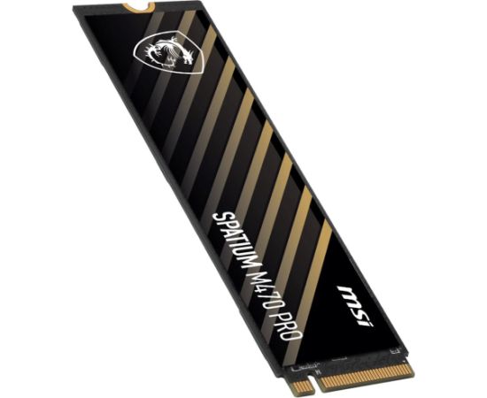 SSD MSI SPATIUM M470 PRO 2TB M.2 PCIe Gen4 NVMe 3D NAND Write speed 5000 MBytes/sec Read speed 6000 MBytes/sec 2.15mm TBW 640 TB MTBF 150000 hours S78-440Q990-P83