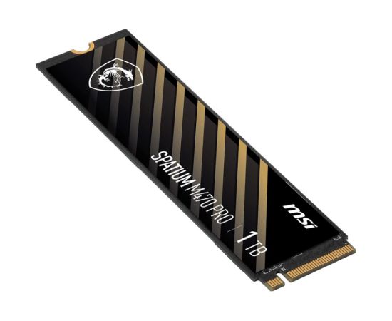 SSD MSI SPATIUM M470 PRO 1TB M.2 PCIe Gen4 NVMe 3D NAND Write speed 4500 MBytes/sec Read speed 6000 MBytes/sec 2.15mm TBW 320 TB MTBF 150000 hours S78-440L0J0-P83