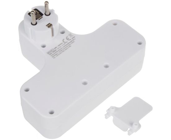 Maclean Energy MCE224 quad socket with switch and stabilizing foot.