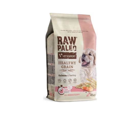 VET EXPERT Raw Paleo Healthy Grain Puppy Salmon and barley - dry dog ​​food - 2 kg