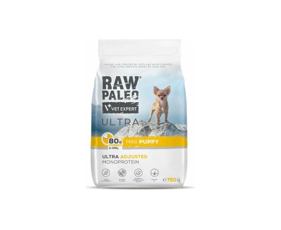 RAW PALEO Ultra Mini Puppy Turkey - dry food for puppies - 750 g