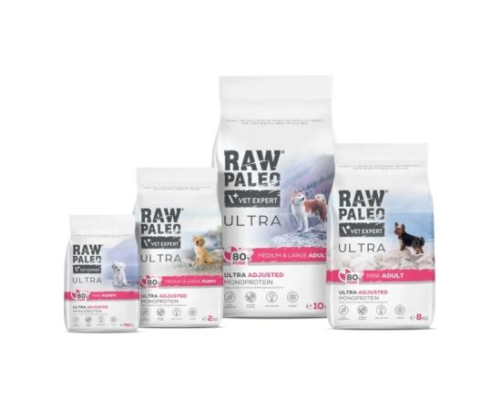 RAW PALEO Ultra Pork Medium & Large Adult - dry dog food - 10kg